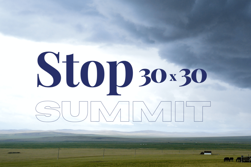 Stop 30x30 Summit