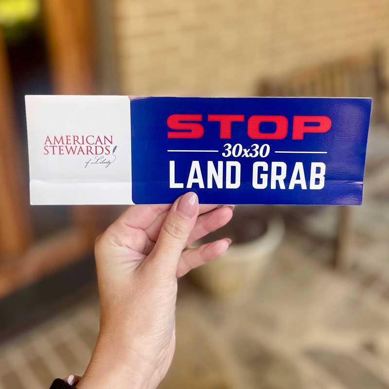 Stop the Land GrabBumper Sticker