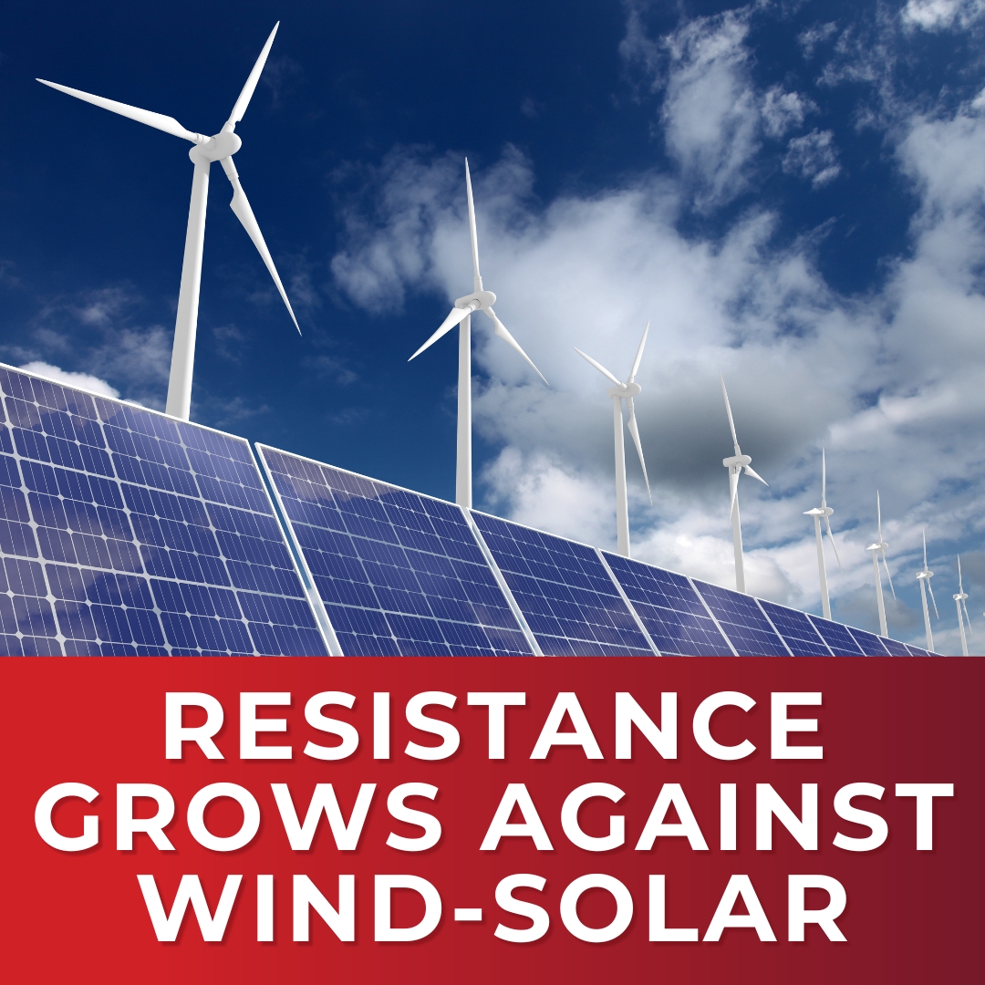 National Backlash on Wind and Solar Projects