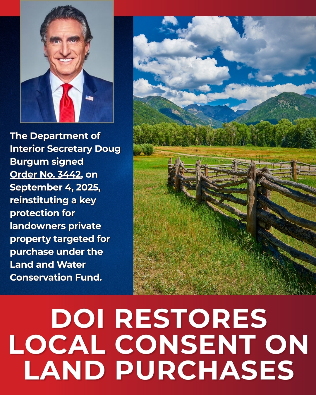 DOI Reinstitutes Local Consent for Federal Land Acquisitions