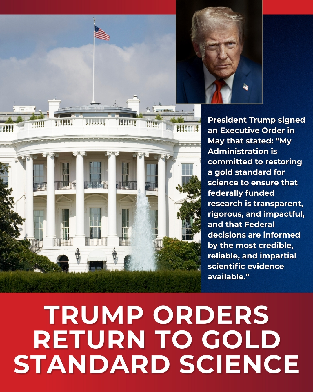 Trump Signs EO Restoring Gold Standard Science