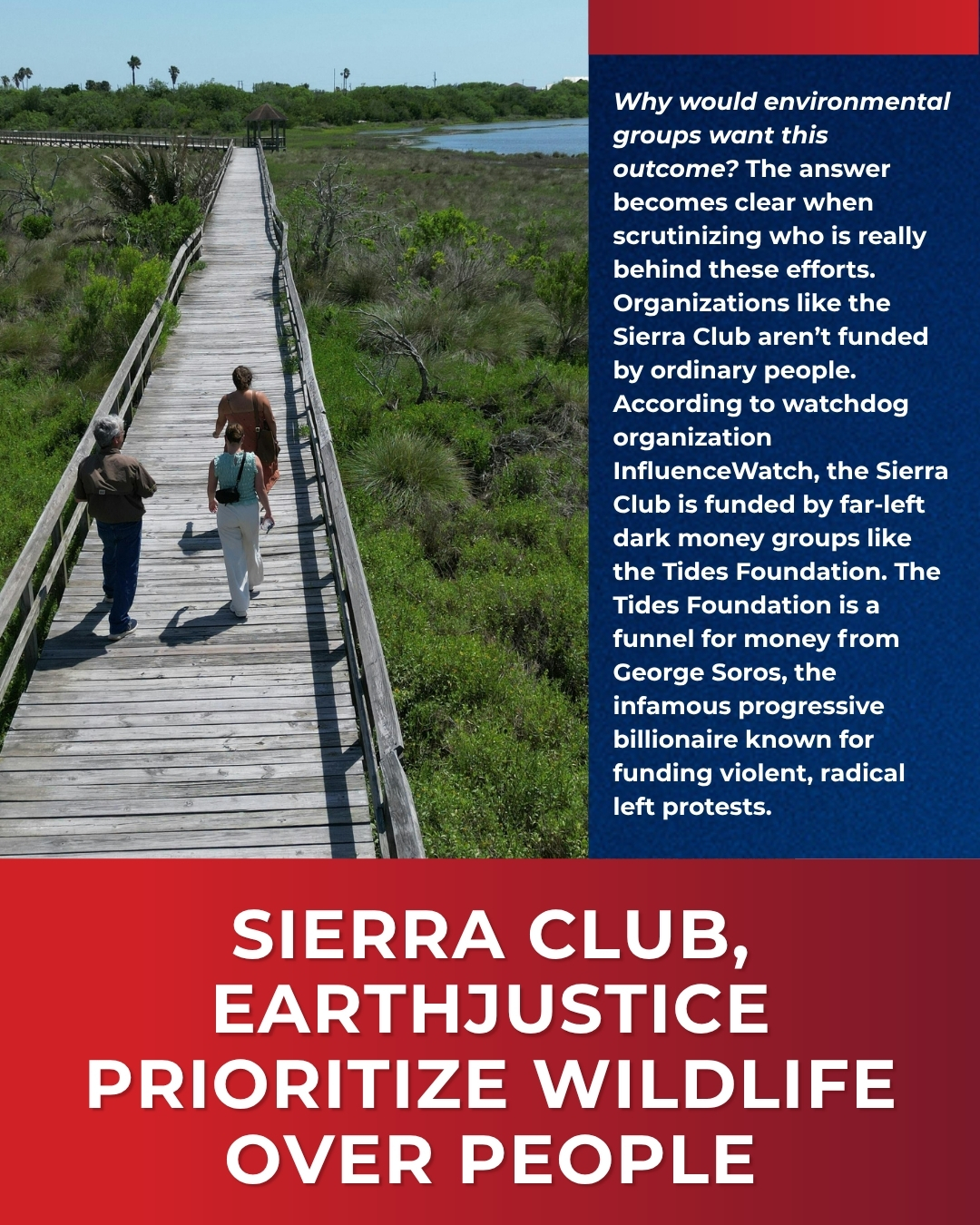Sierra Club, EarthJustice Prioritize Wildlife Over Humans