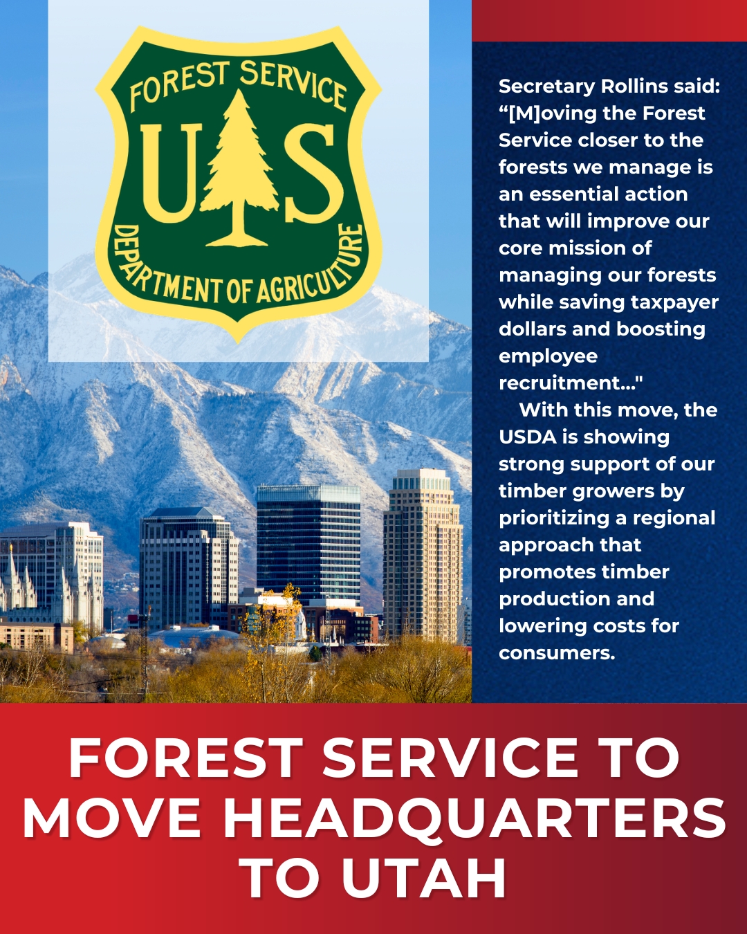 USDA Moves Headquarters to Salt Lake City