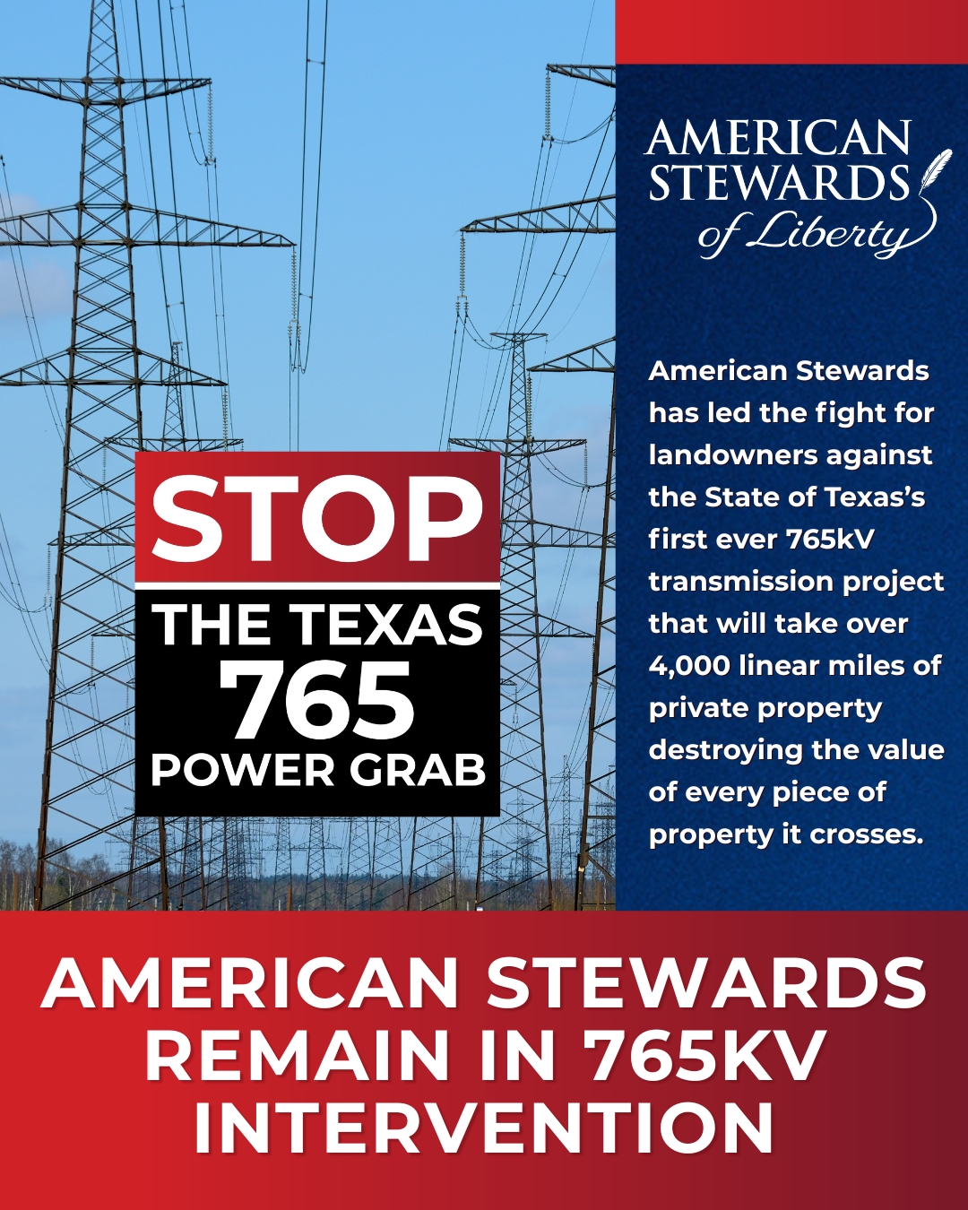 American Stewards Still Standing in 765kV Intervention