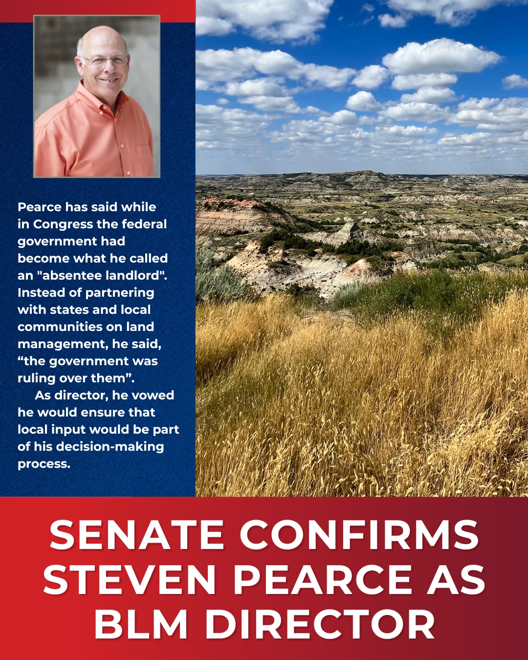 Senate Passes S. Res 690 Confirming Steven Pearce as Director of BLM