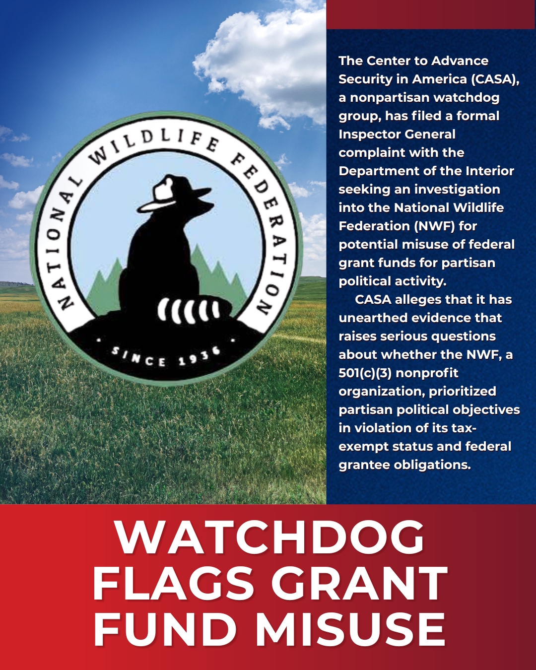 Watchdog Asks Interior to Investigate Possible Misuse of Federal Grant Funds