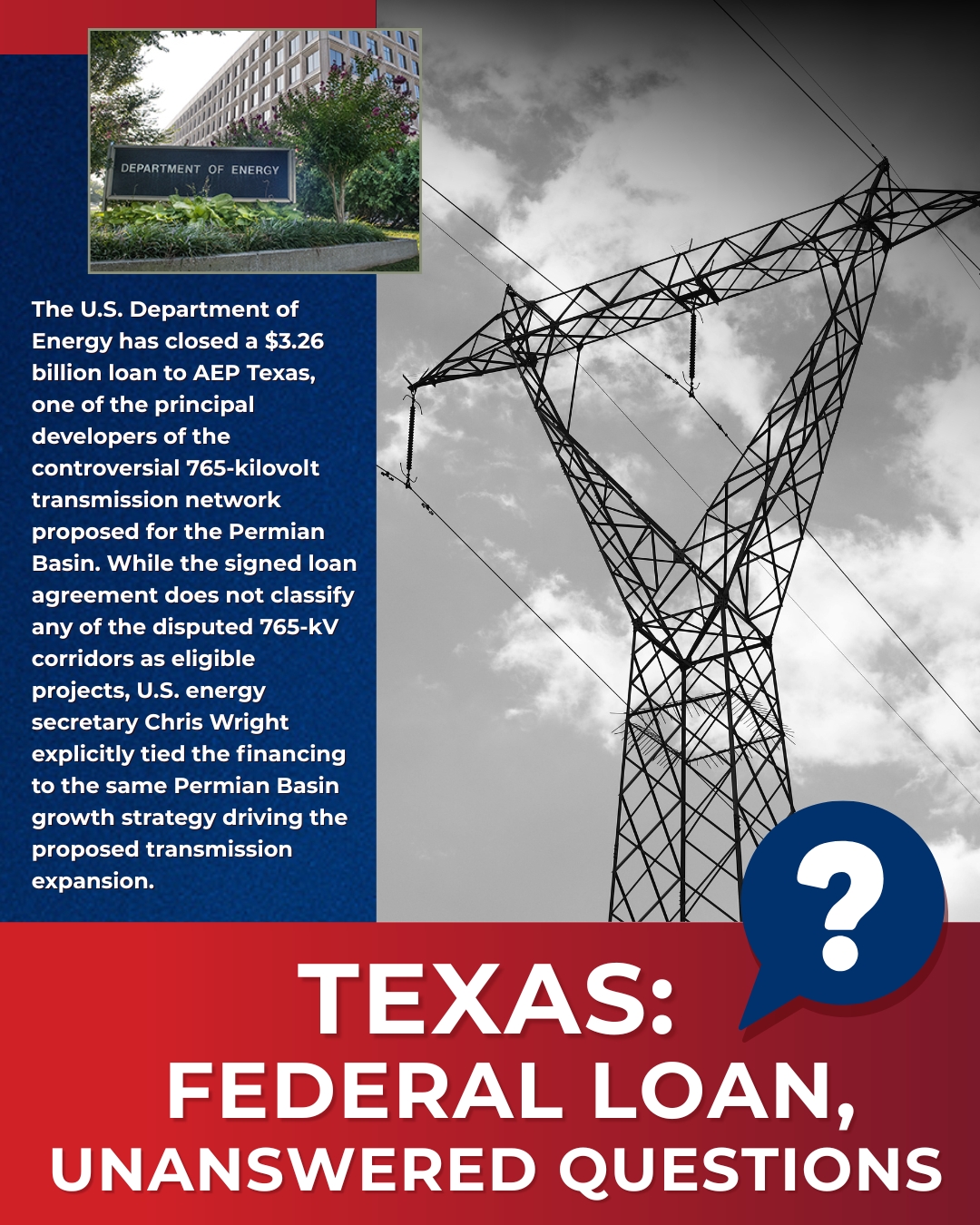 In Texas, a Federal Loan, a Federal Policy, and Unanswered Questions
