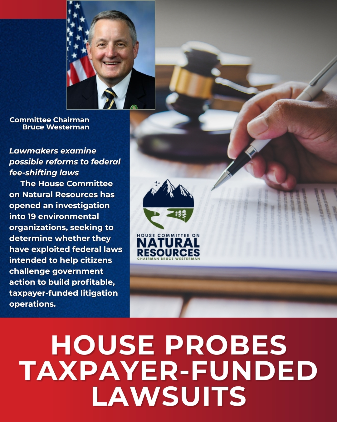 House Investigates Environmental Groups’ Taxpayer-Funded Litigation