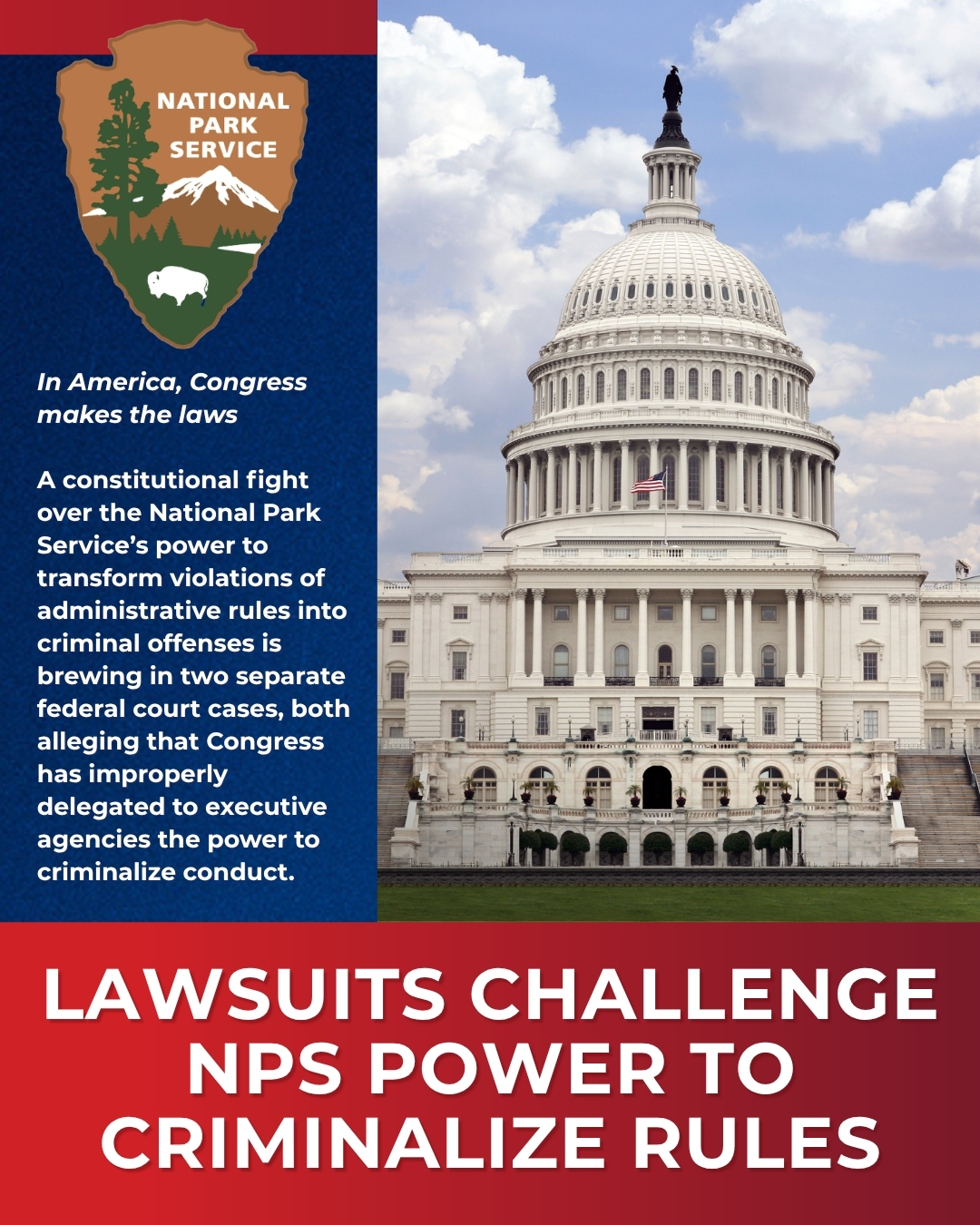 Two Lawsuits Challenge National Park Service Power to Turn Rules Into Crimes